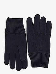 Superdry - KNITTED LOGO GLOVES - madalaimad hinnad - eclipse navy grit - 0