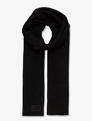Superdry - KNITTED LOGO SCARF - winter scarves - black - 0