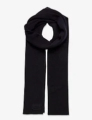 Superdry - KNITTED LOGO SCARF - ziemas šalles - eclipse navy grit - 0