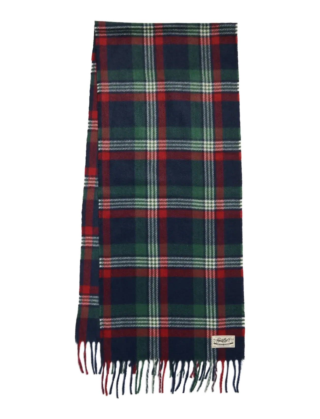 Superdry - HERITAGE CHECKED SCARF - halstørklæder - burford check navy - 2