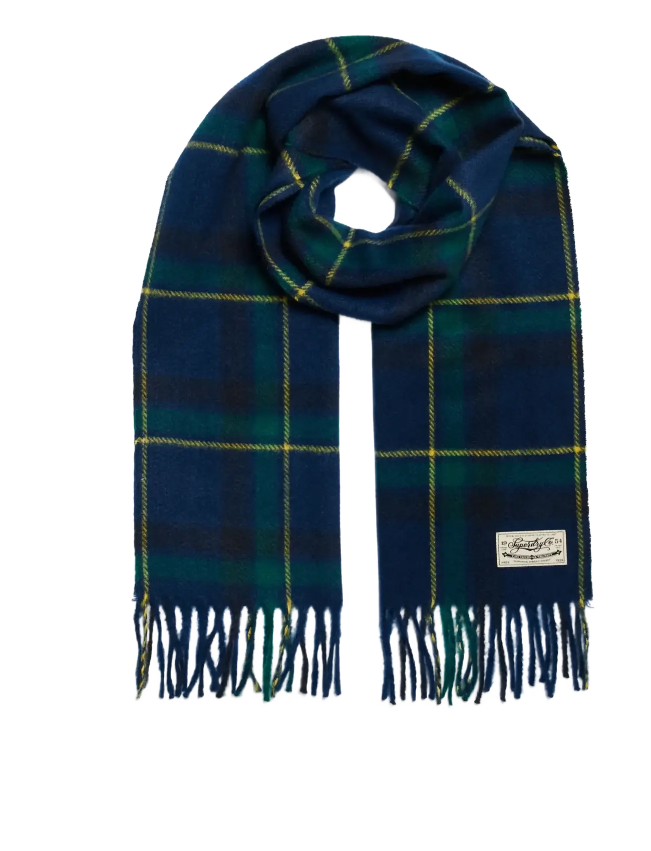 Superdry HERITAGE CHECKED SCARF - New arrivals - MASON CHECK INK BLUE / navy