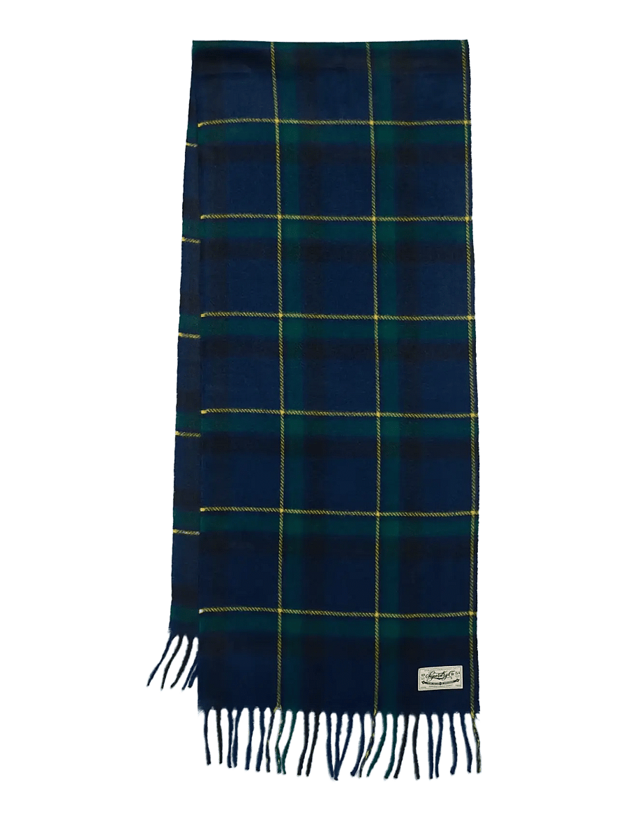 Superdry - HERITAGE CHECKED SCARF - winter scarves - mason check ink blue - 2