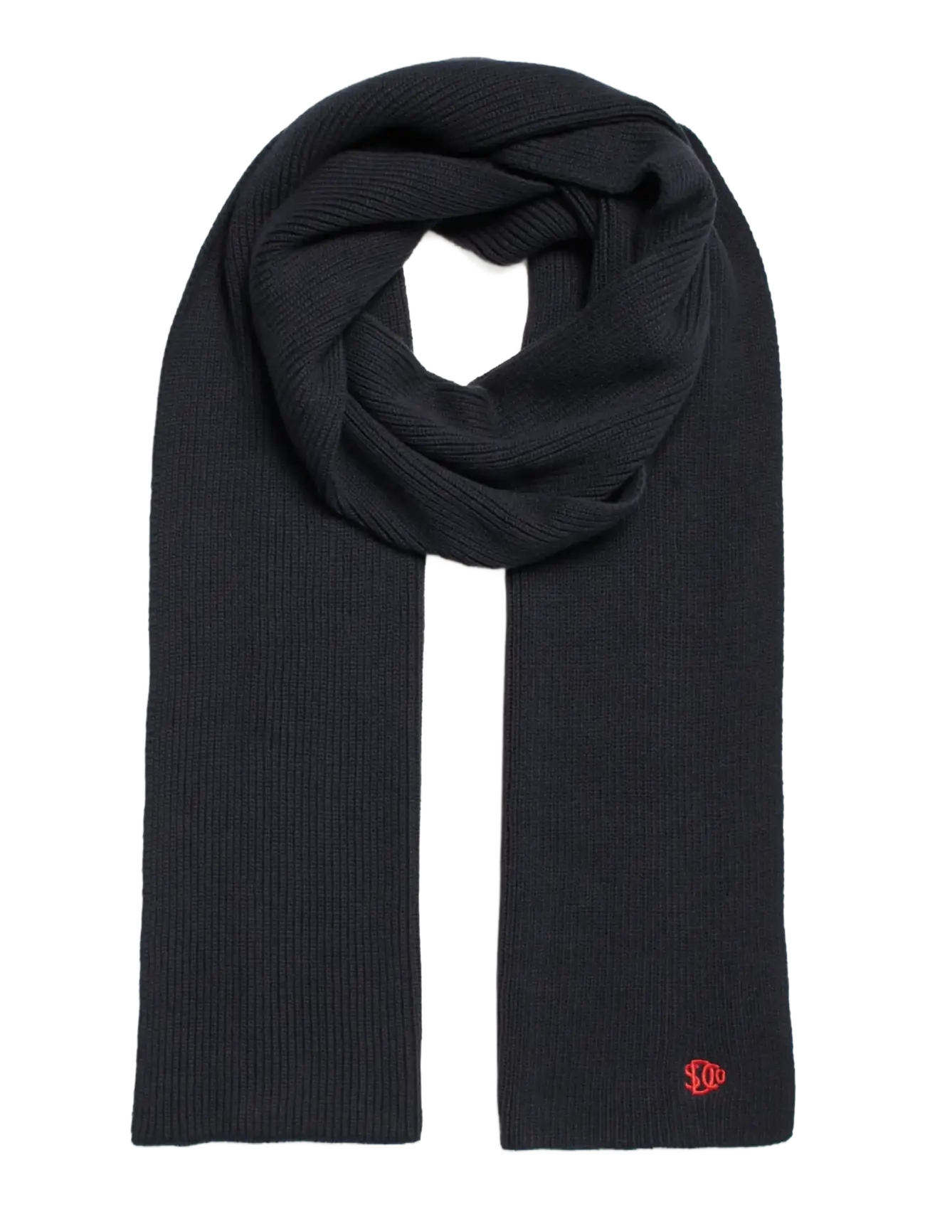 Superdry SD LOGO KNITTED SCARF - Tørklæder - ECLIPSE NAVY / navy