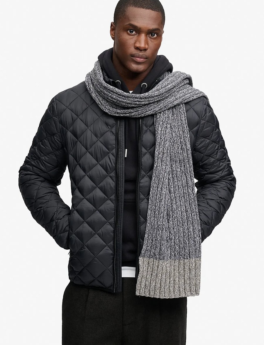Superdry - OUTDOORS TWIST SCARF - halstørklæder - charcoal twist - 0