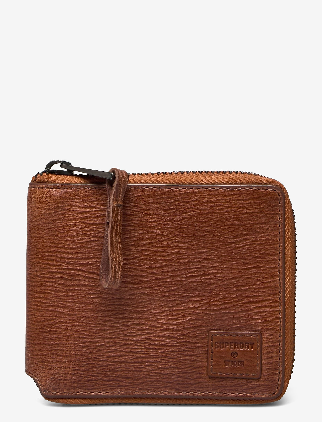 BENSON ZIP WALLET - DARK TAN