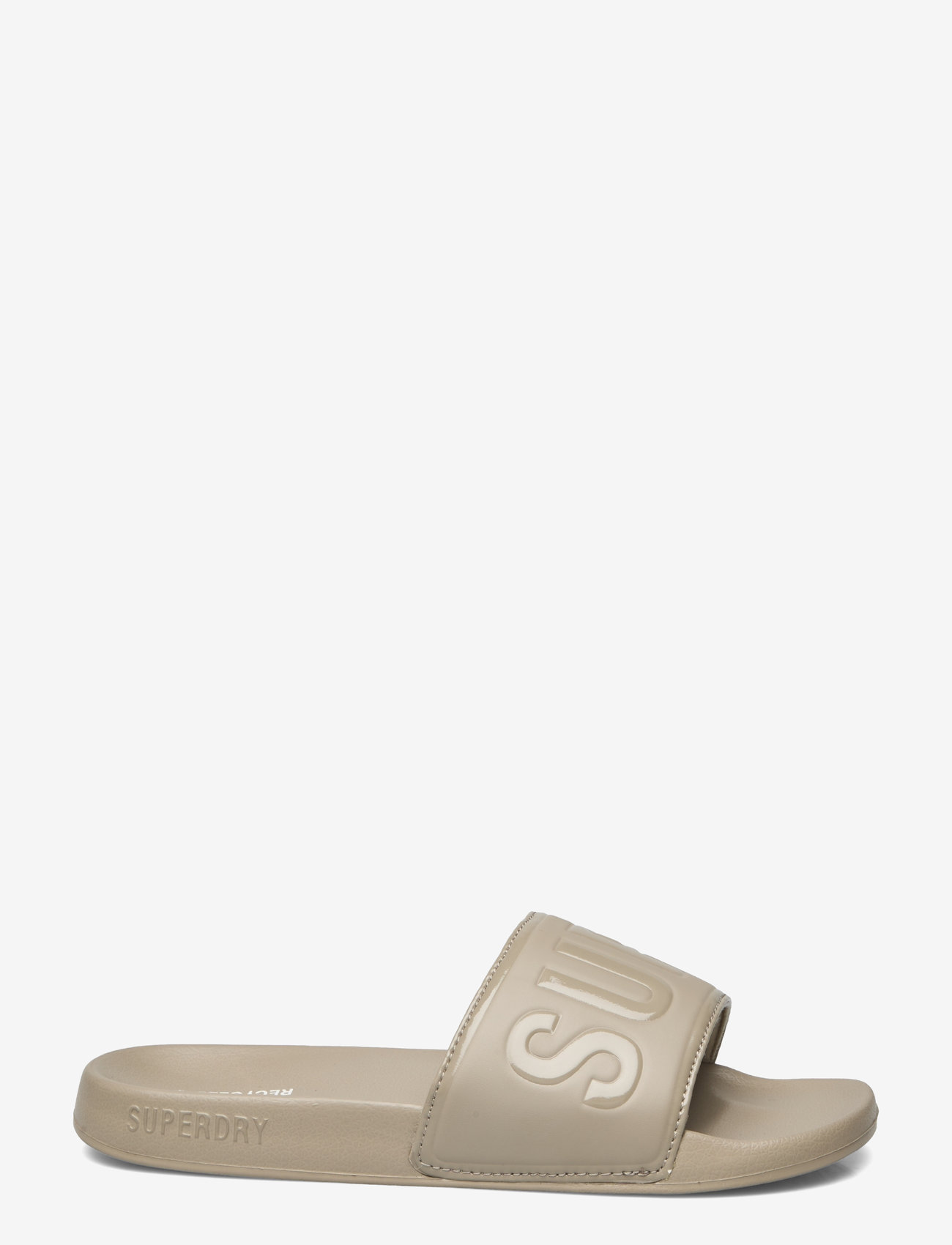Superdry - CODE CORE VEGAN POOL SLIDE - winter twig beige - 2