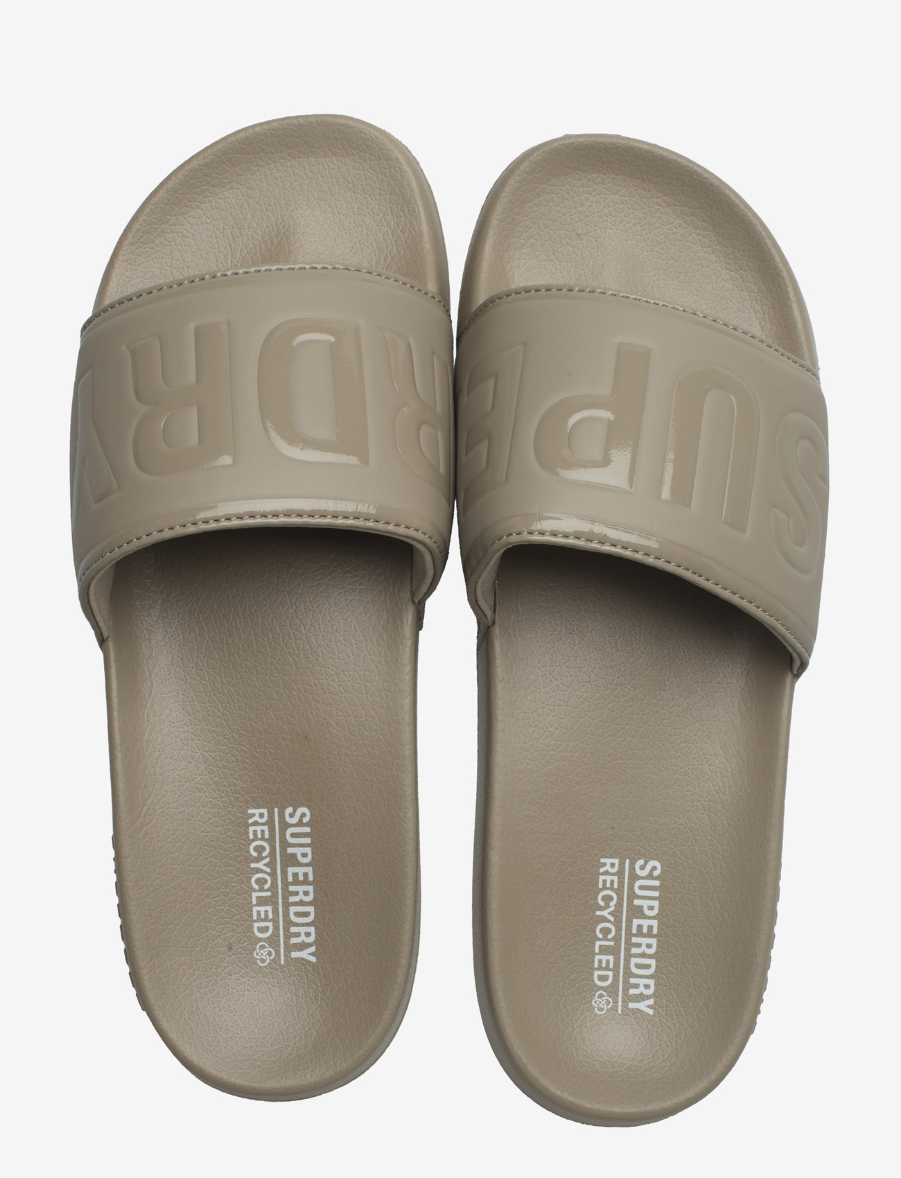 Superdry - CODE CORE VEGAN POOL SLIDE - winter twig beige - 3