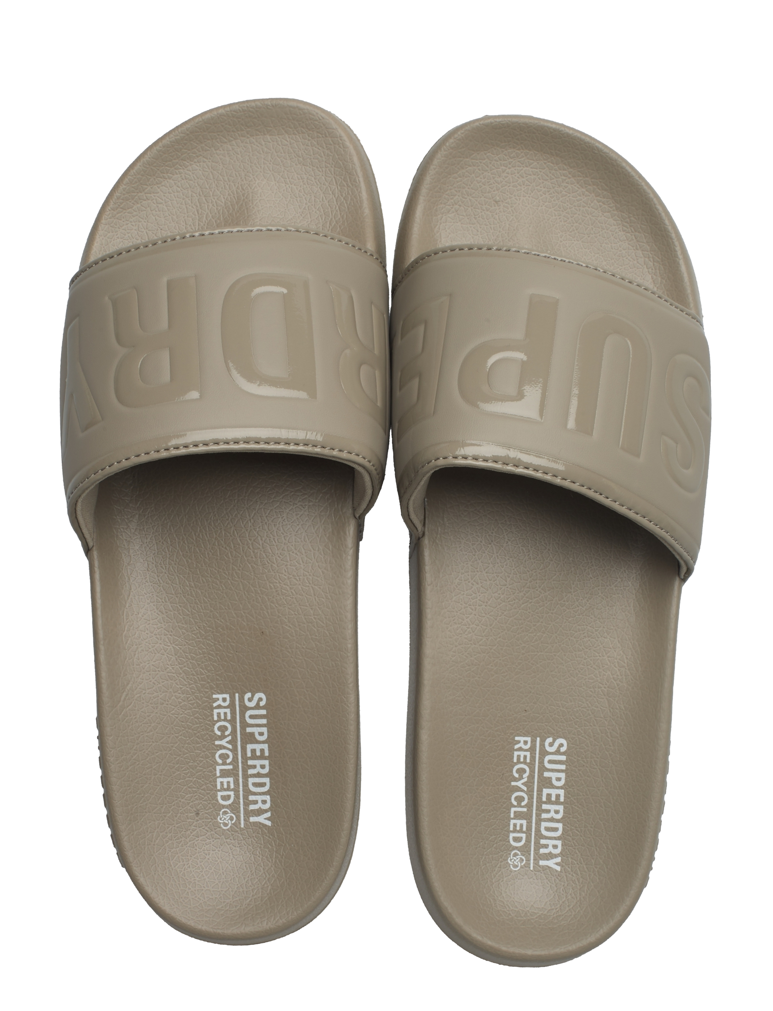 Superdry - CODE CORE VEGAN POOL SLIDE - winter twig beige - 3