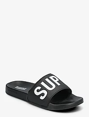 Superdry - CORE VEGAN POOL SLIDE - sandals - black/optic - 0
