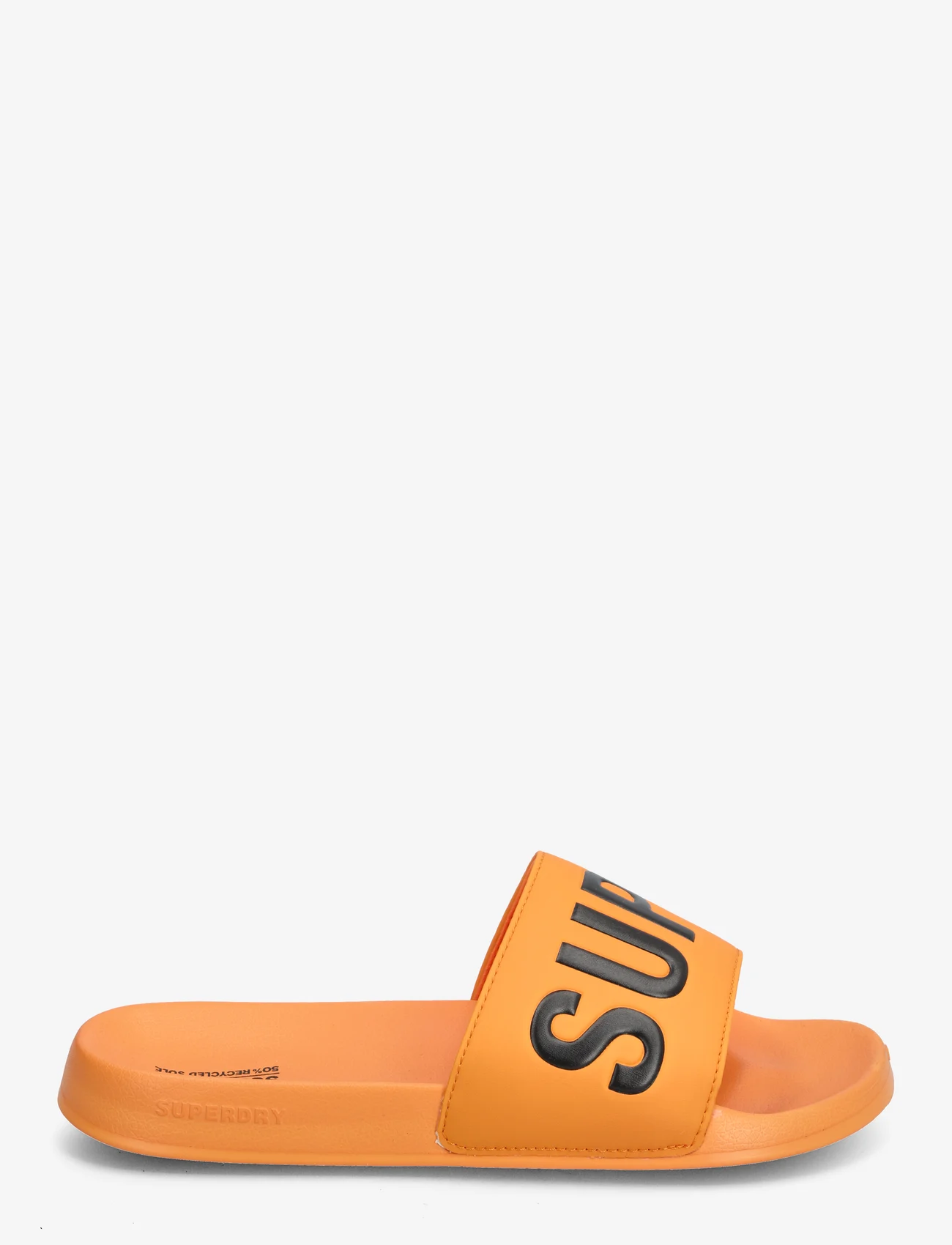 Superdry - CORE VEGAN POOL SLIDE - sandals - bright marigold/black - 1