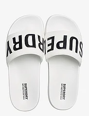 Superdry - CORE VEGAN POOL SLIDE - sandals - optic/black - 3
