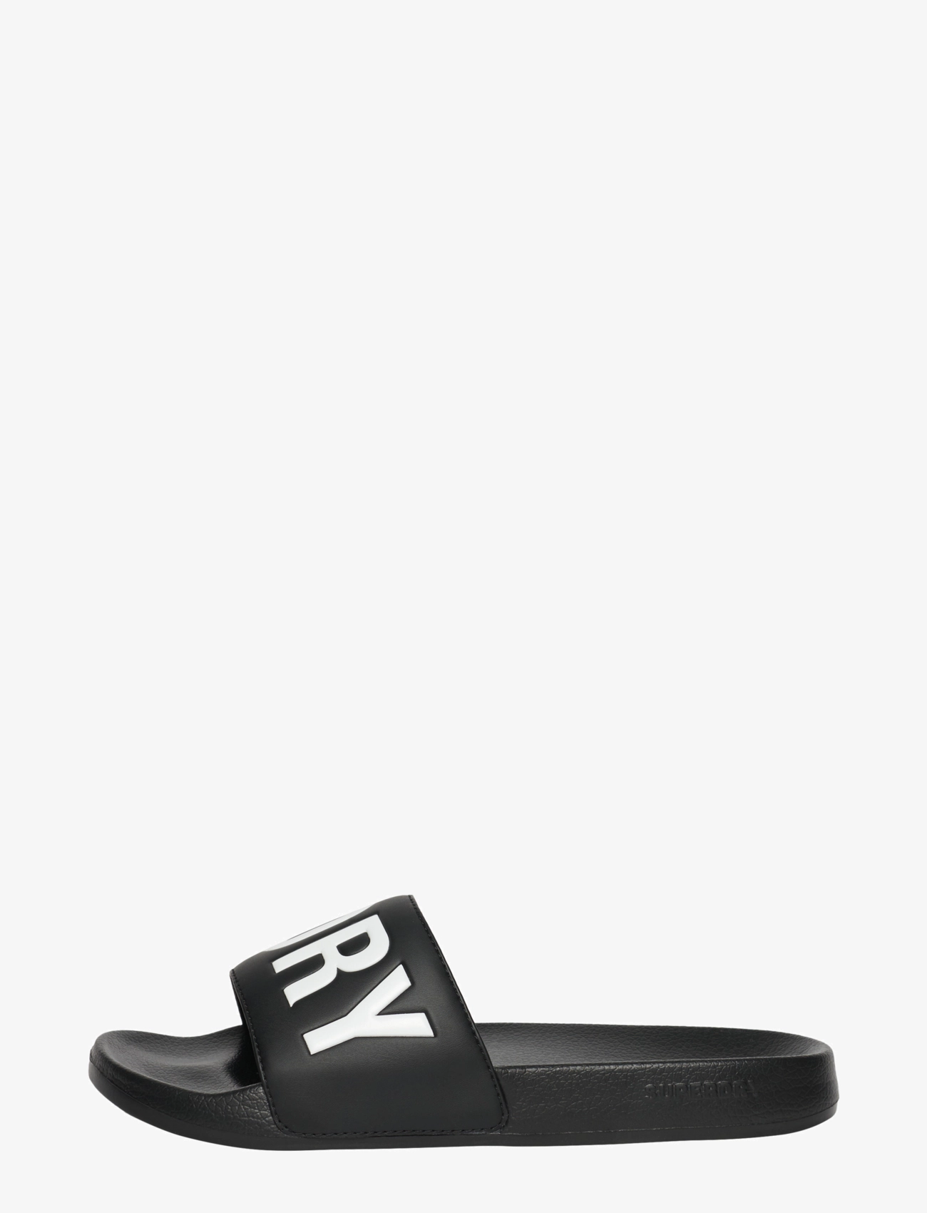 Superdry - CORE GRAPHIC POOL SLIDE - black/optic - 1