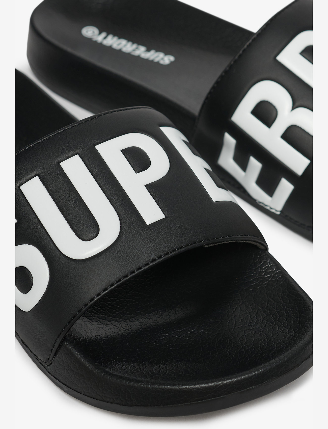 Superdry - CORE GRAPHIC POOL SLIDE - die niedrigsten preise - black/optic - 3