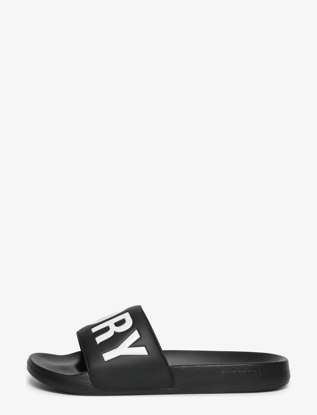 Superdry - CORE GRAPHIC POOL SLIDE - black/optic - 4