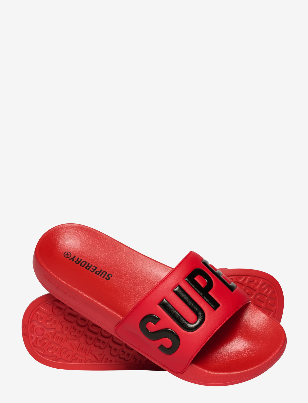 Superdry - CORE GRAPHIC POOL SLIDE - lowest prices - drop kick red - 0