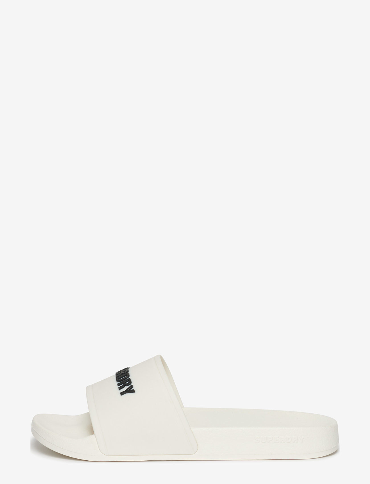 Superdry - LOGO POOL SLIDE - die niedrigsten preise - ecru/black - 4