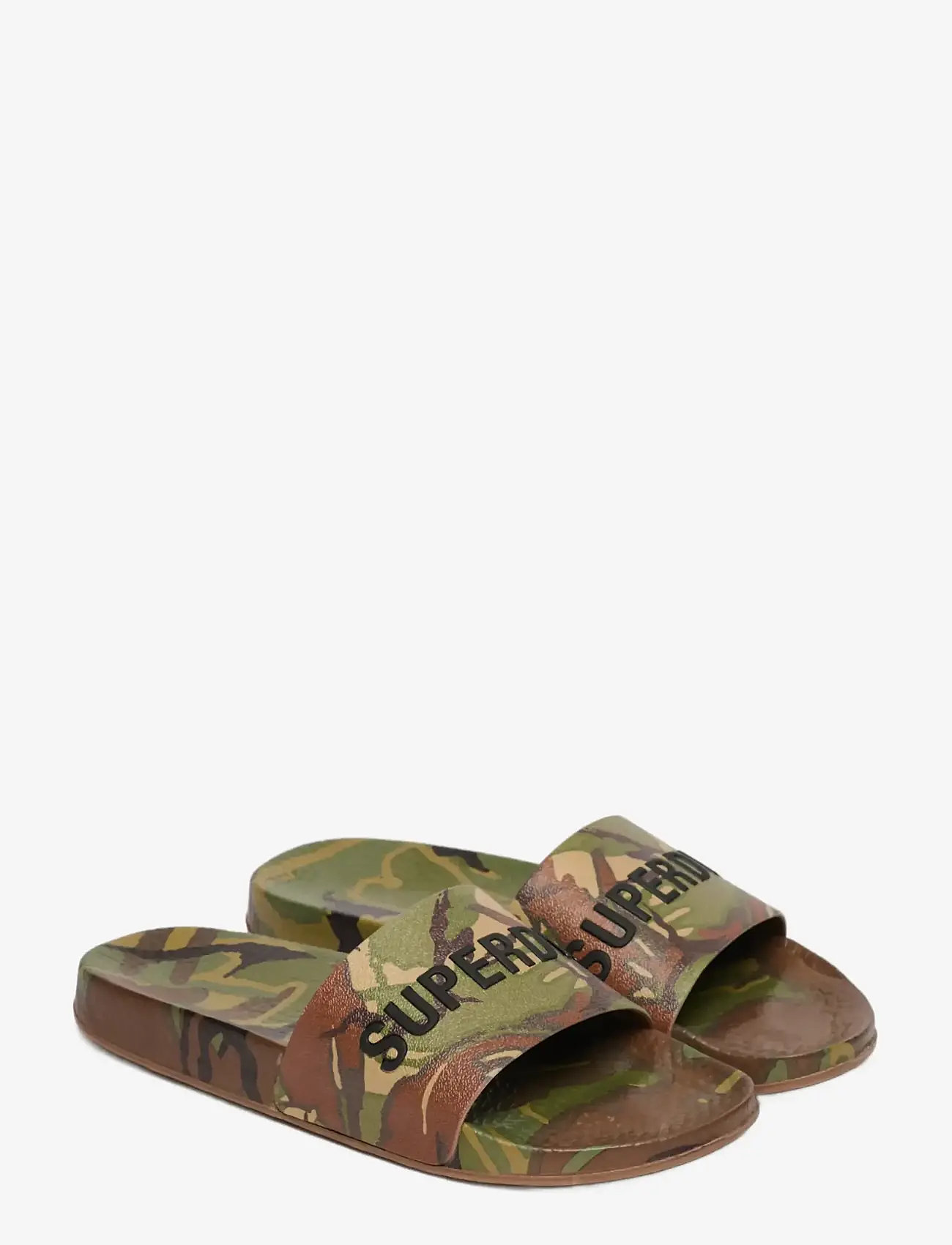 Superdry - CAMO PRINT POOL SLIDE - sandals & slippers - classic camo - 0