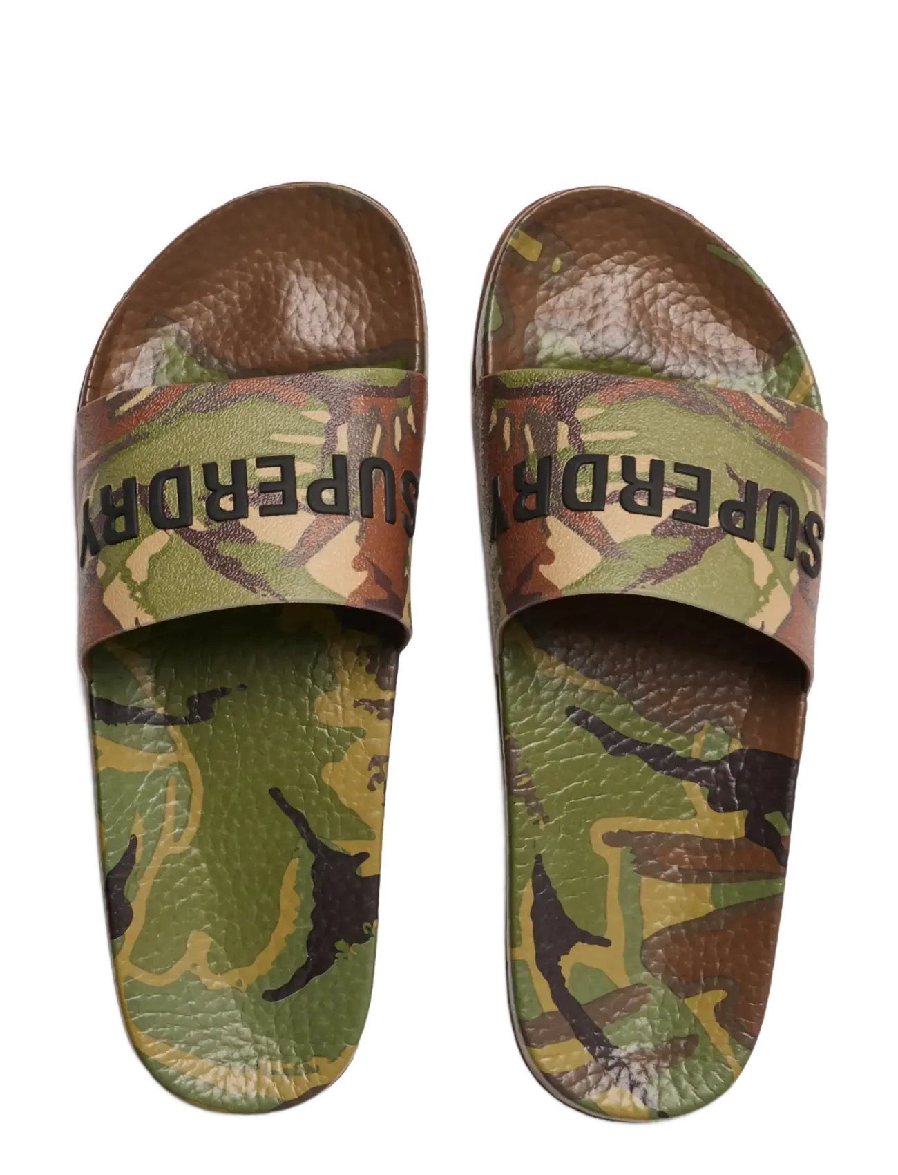 Superdry - CAMO PRINT POOL SLIDE - sandaalid ja sussid - classic camo - 1
