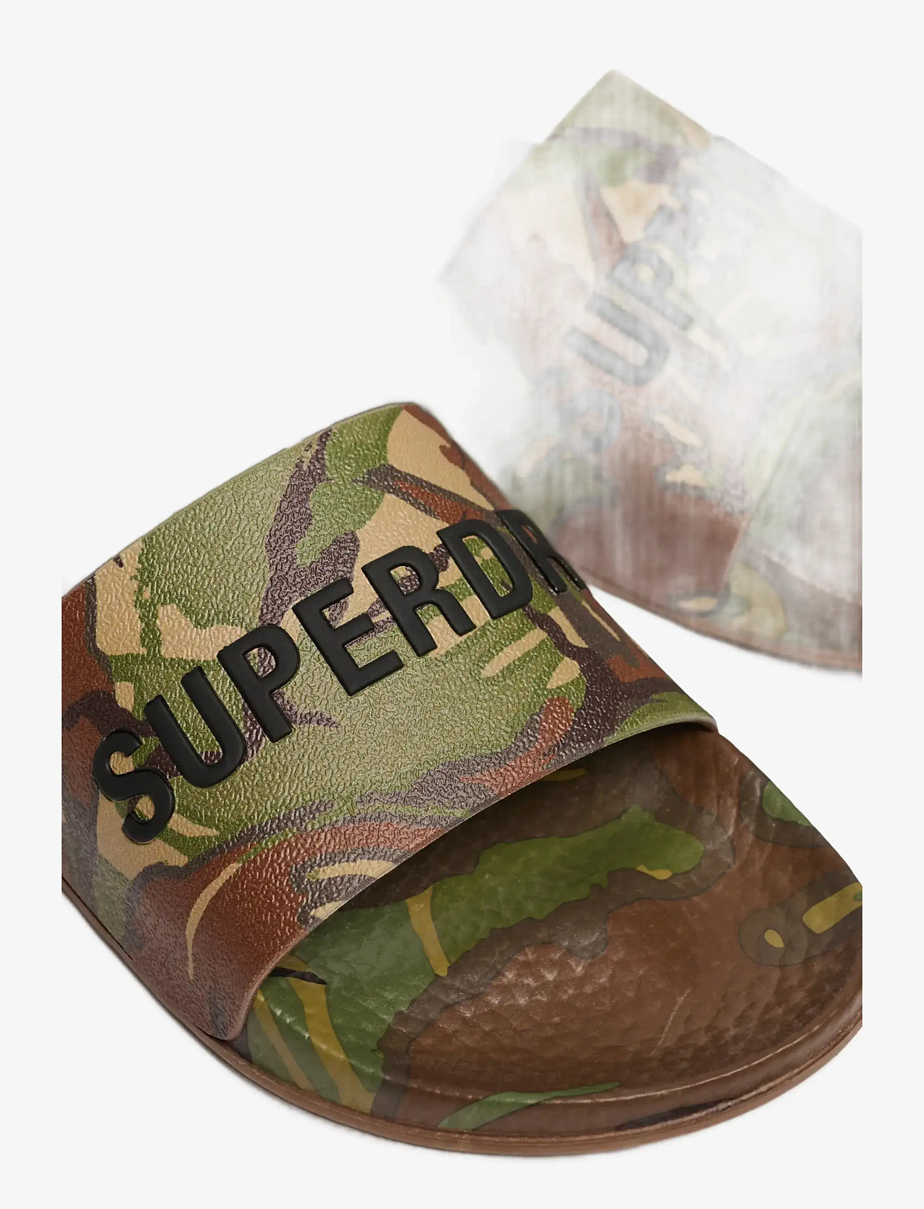 Superdry - CAMO PRINT POOL SLIDE - sandals & slippers - classic camo - 2