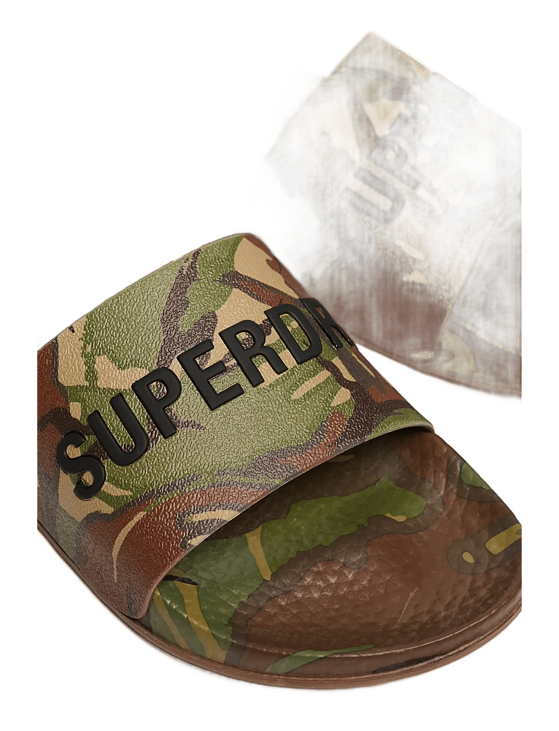 Superdry - CAMO PRINT POOL SLIDE - sandals & slippers - classic camo - 2