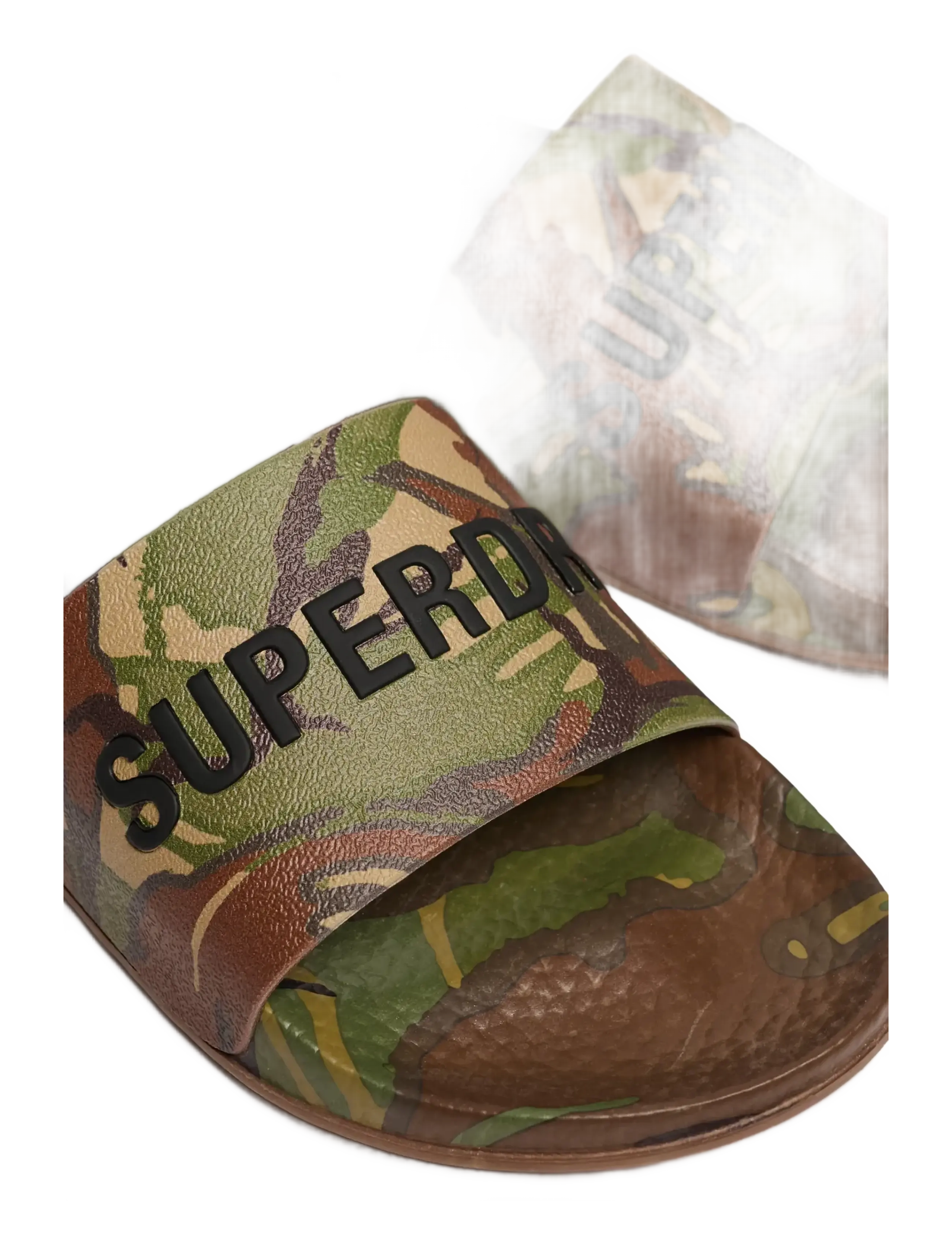 Superdry - CAMO PRINT POOL SLIDE - sandaalid ja sussid - classic camo - 2