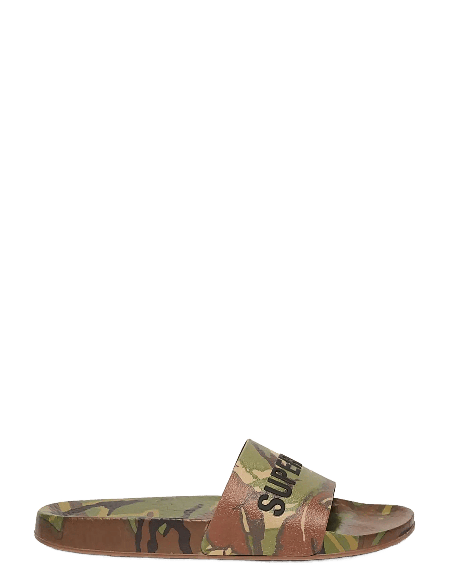 Superdry - CAMO PRINT POOL SLIDE - sandalen en pantoffels - classic camo - 3