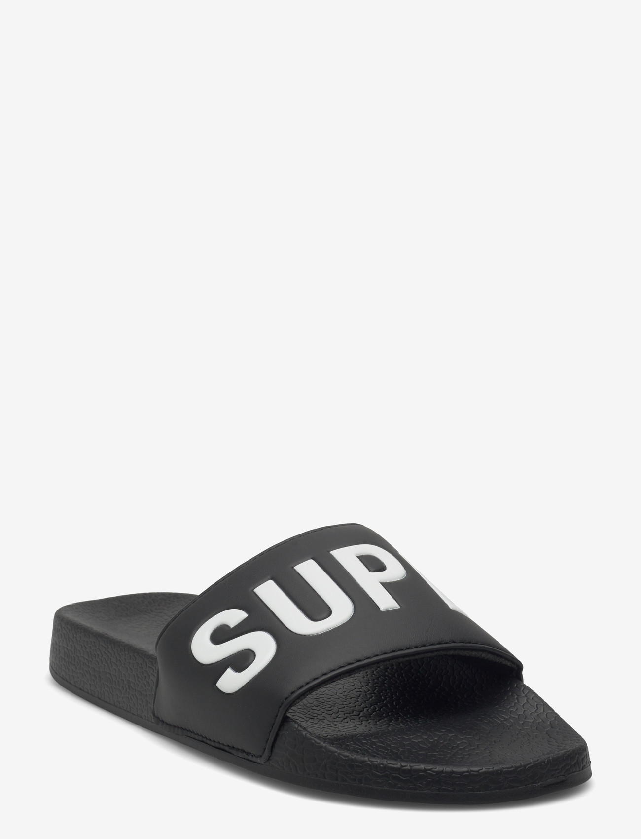 Superdry - SUPERDRY POOL SLIDE - laveste priser - black/optic - 1