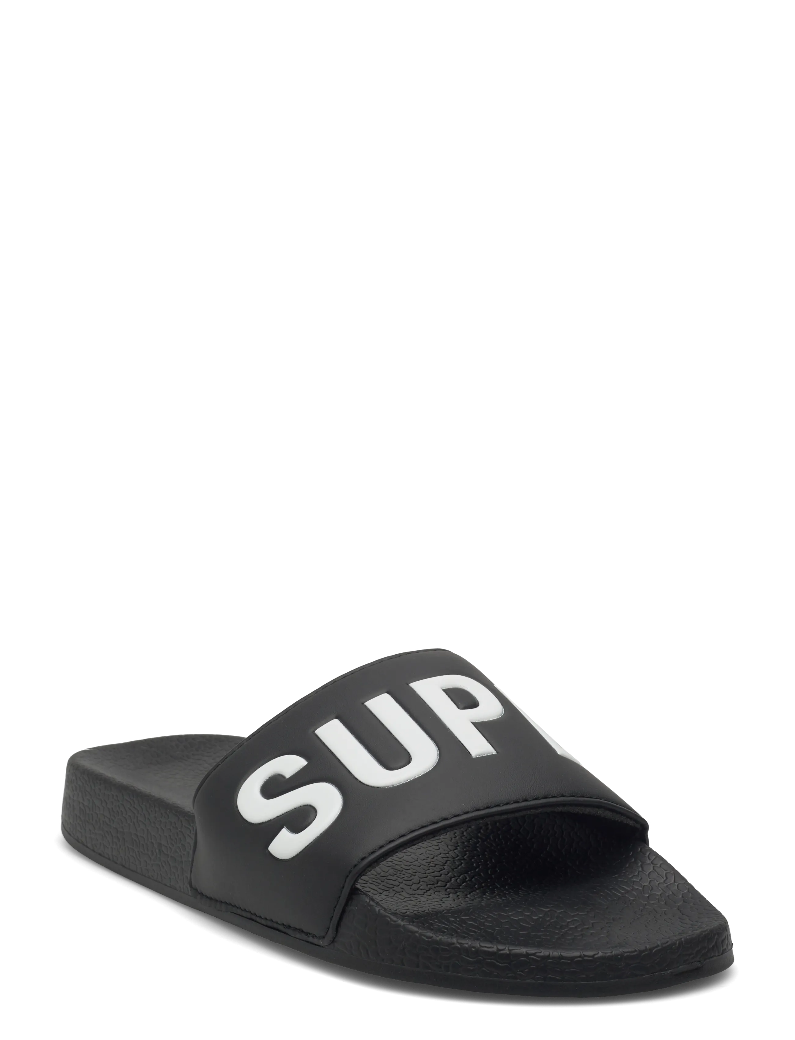 Superdry SUPERDRY POOL SLIDE - Tänavastiil - BLACK/OPTIC / black