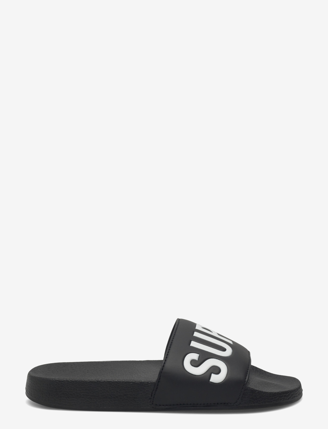 Superdry - SUPERDRY POOL SLIDE - laveste priser - black/optic - 2