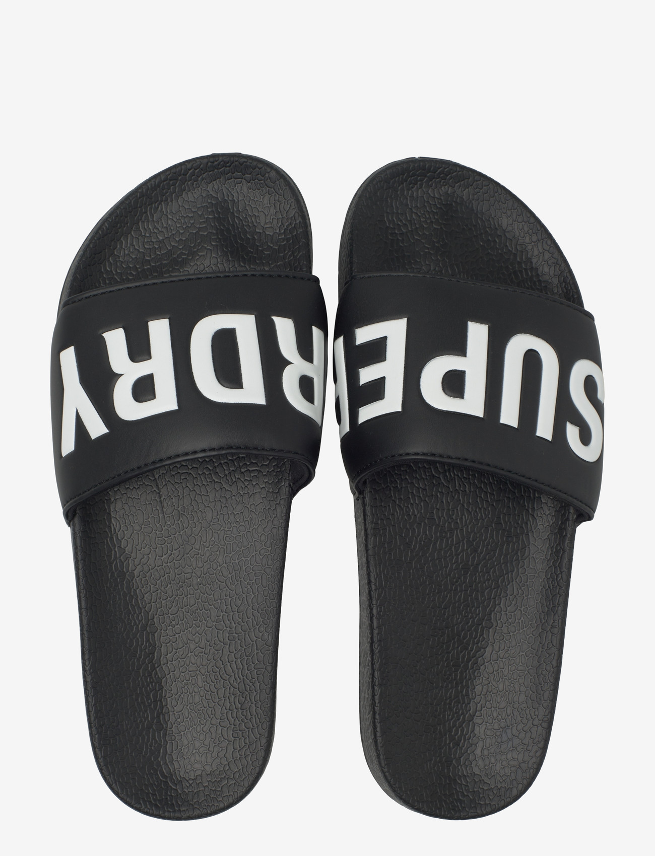 Superdry - SUPERDRY POOL SLIDE - laveste priser - black/optic - 4