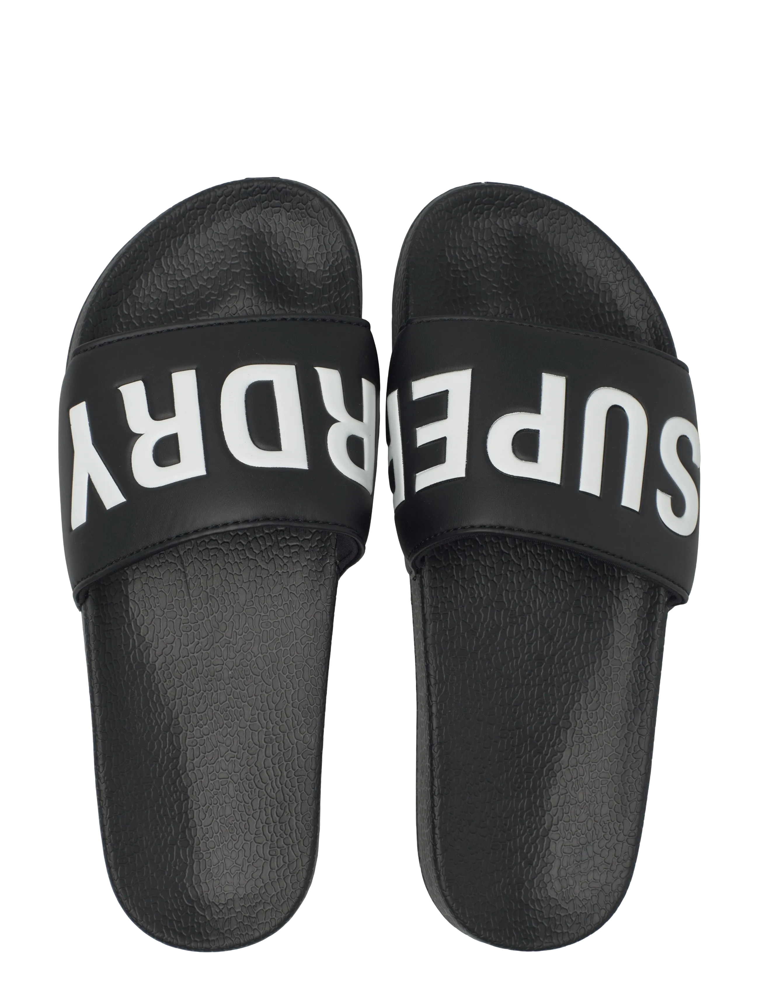 Superdry - SUPERDRY POOL SLIDE - badeschuhe - black/optic - 4