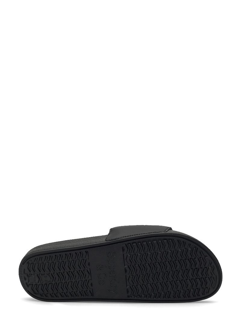 Superdry - SUPERDRY POOL SLIDE - pool sliders - black/optic - 5