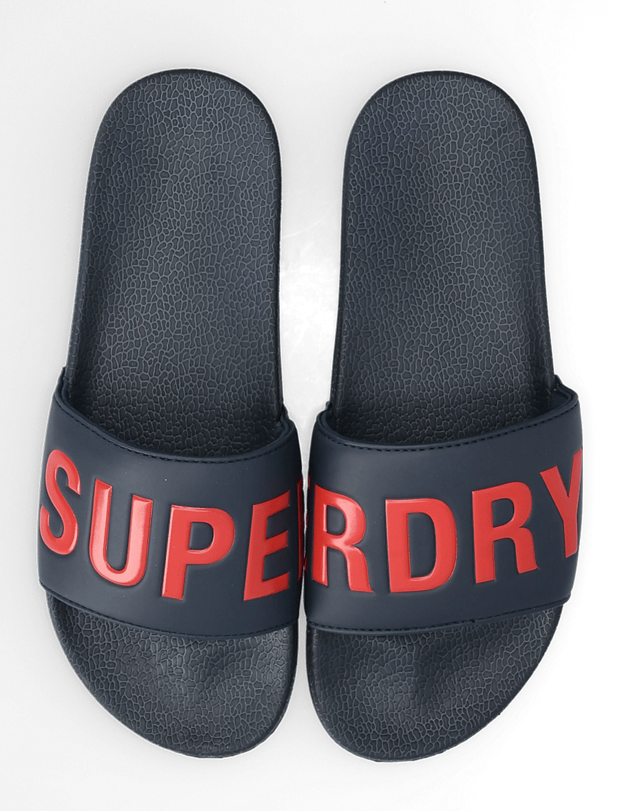 Superdry - SUPERDRY POOL SLIDE - pool sliders - nautical navy - 4