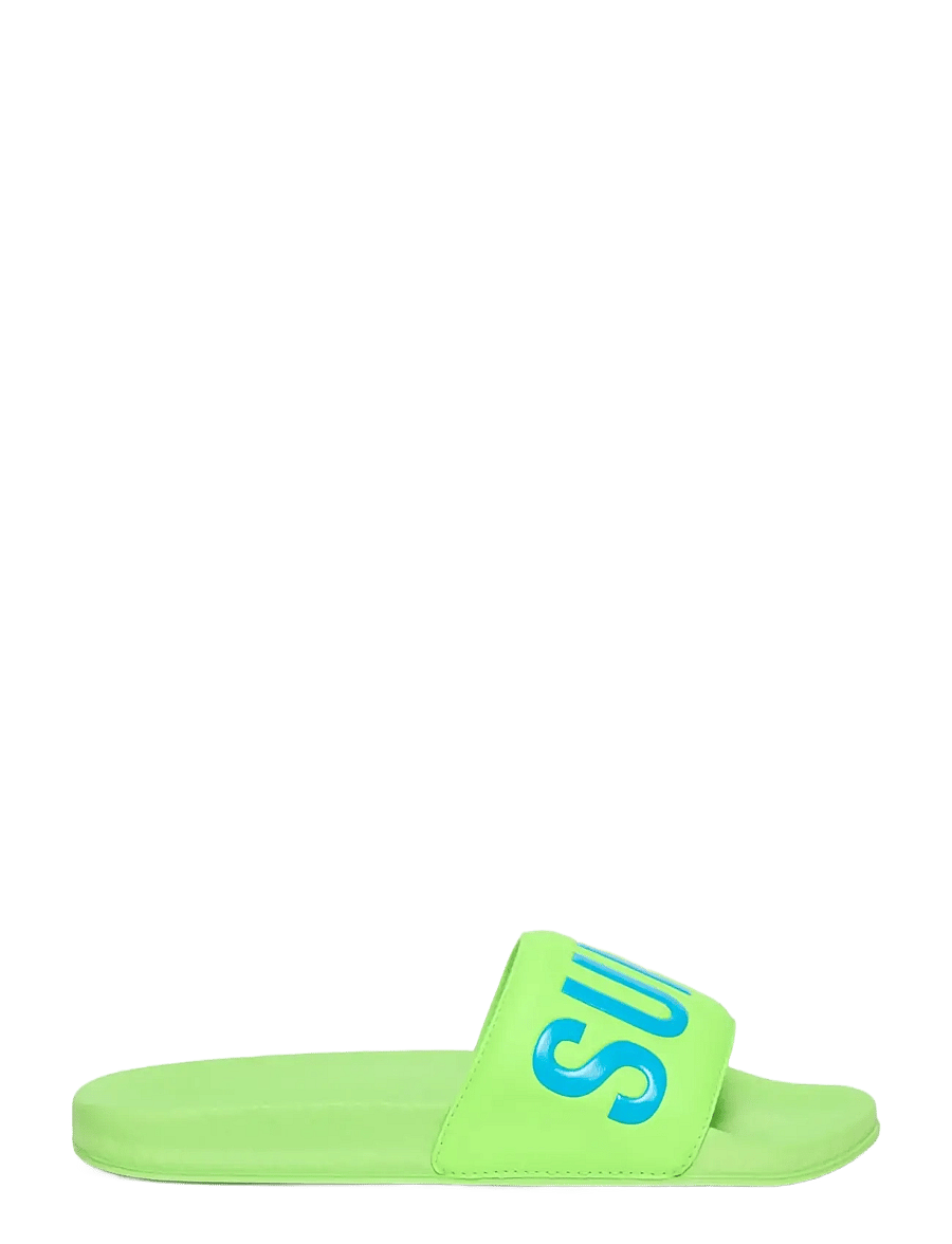 Superdry - SUPERDRY POOL SLIDE - pool sliders - neon green - 0