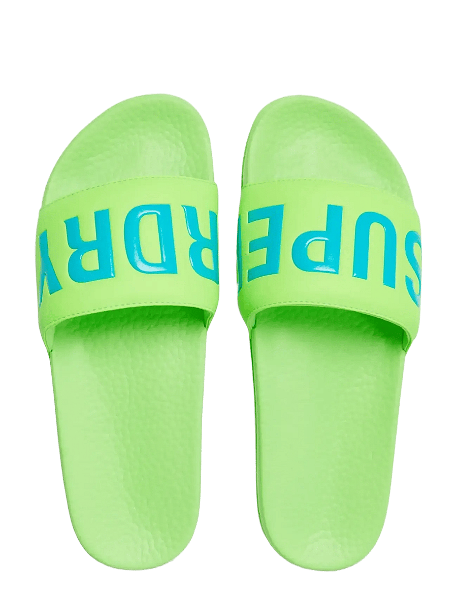 Superdry - SUPERDRY POOL SLIDE - pool sliders - neon green - 2