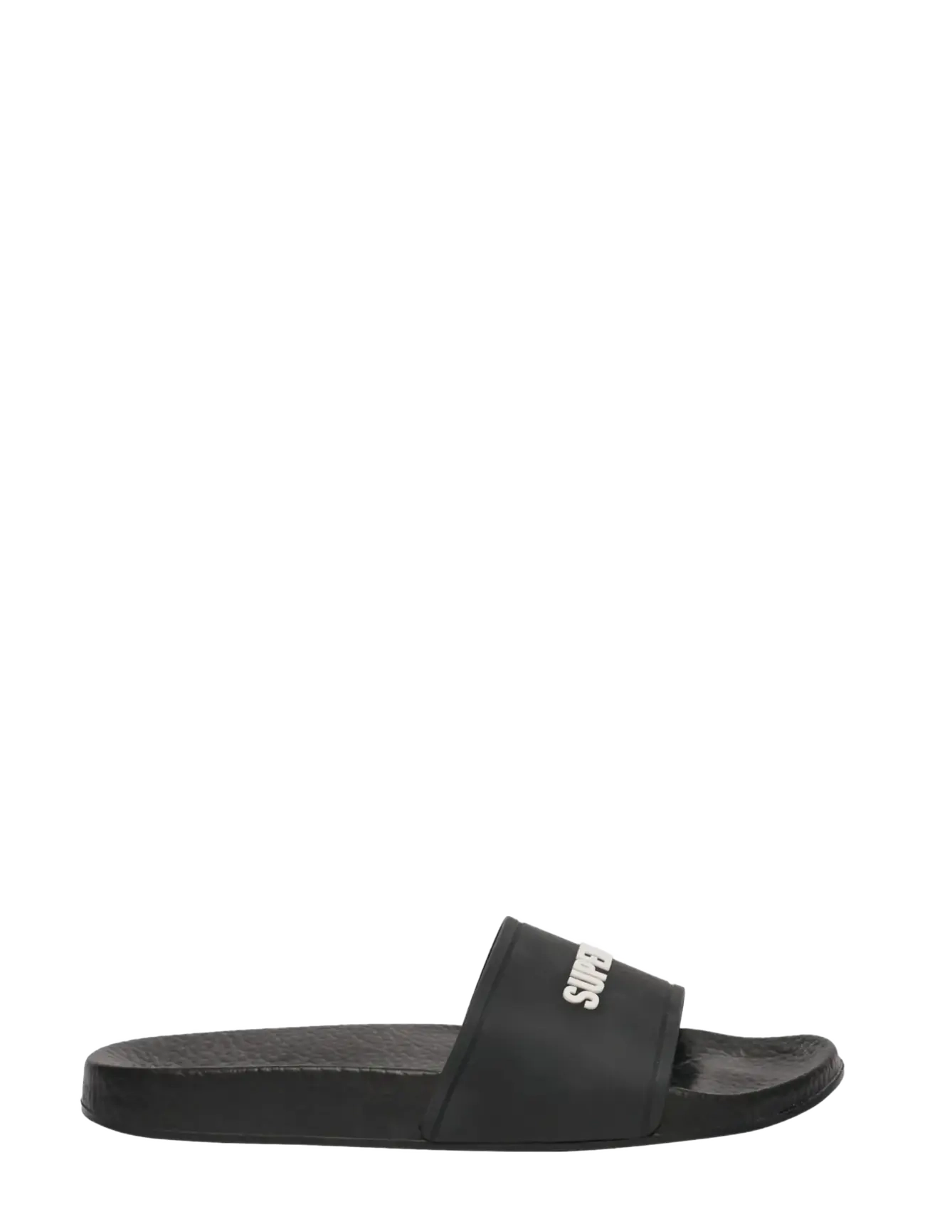 Superdry - PREMIUM GRAPHIC POOL SLIDE - sandaalid ja sussid - black/ecru - 2