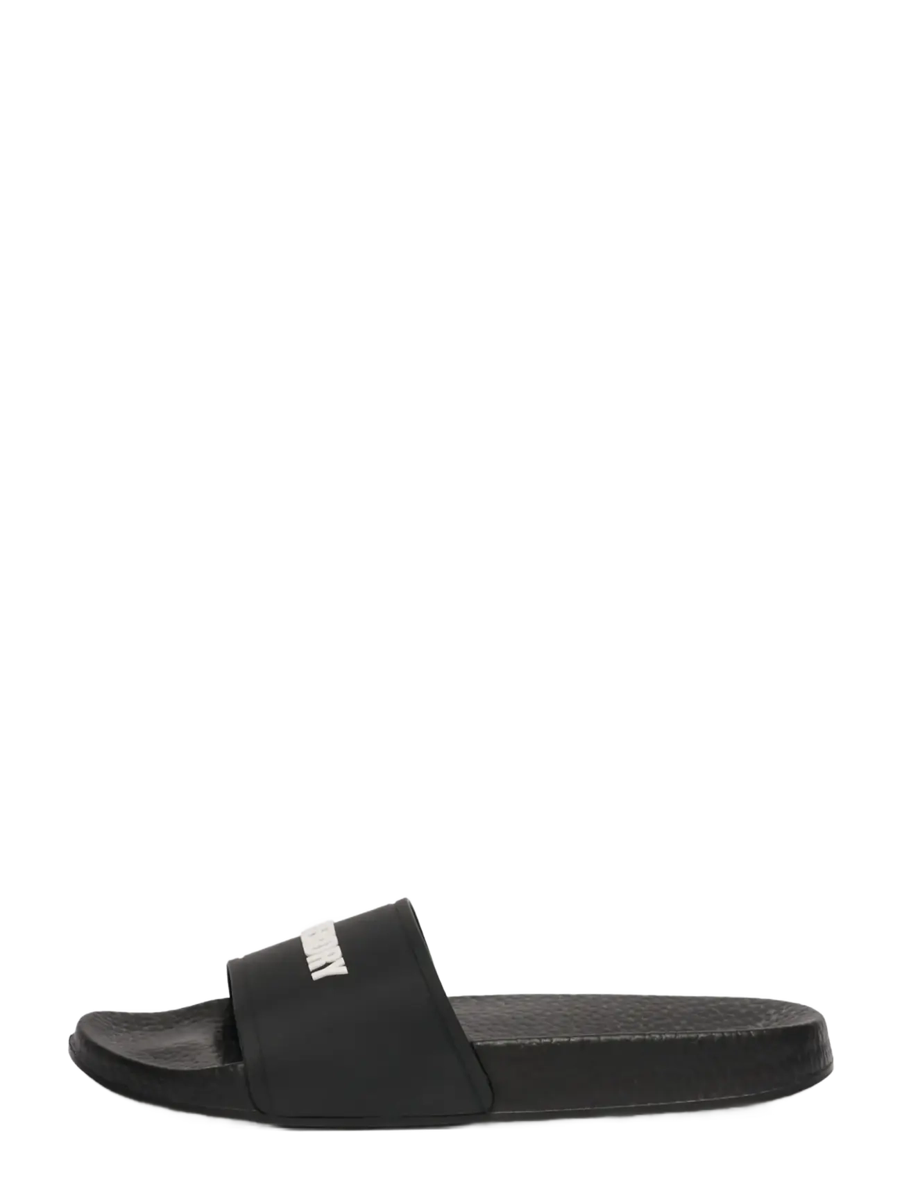 Superdry - PREMIUM GRAPHIC POOL SLIDE - sandaalid ja sussid - black/ecru - 3