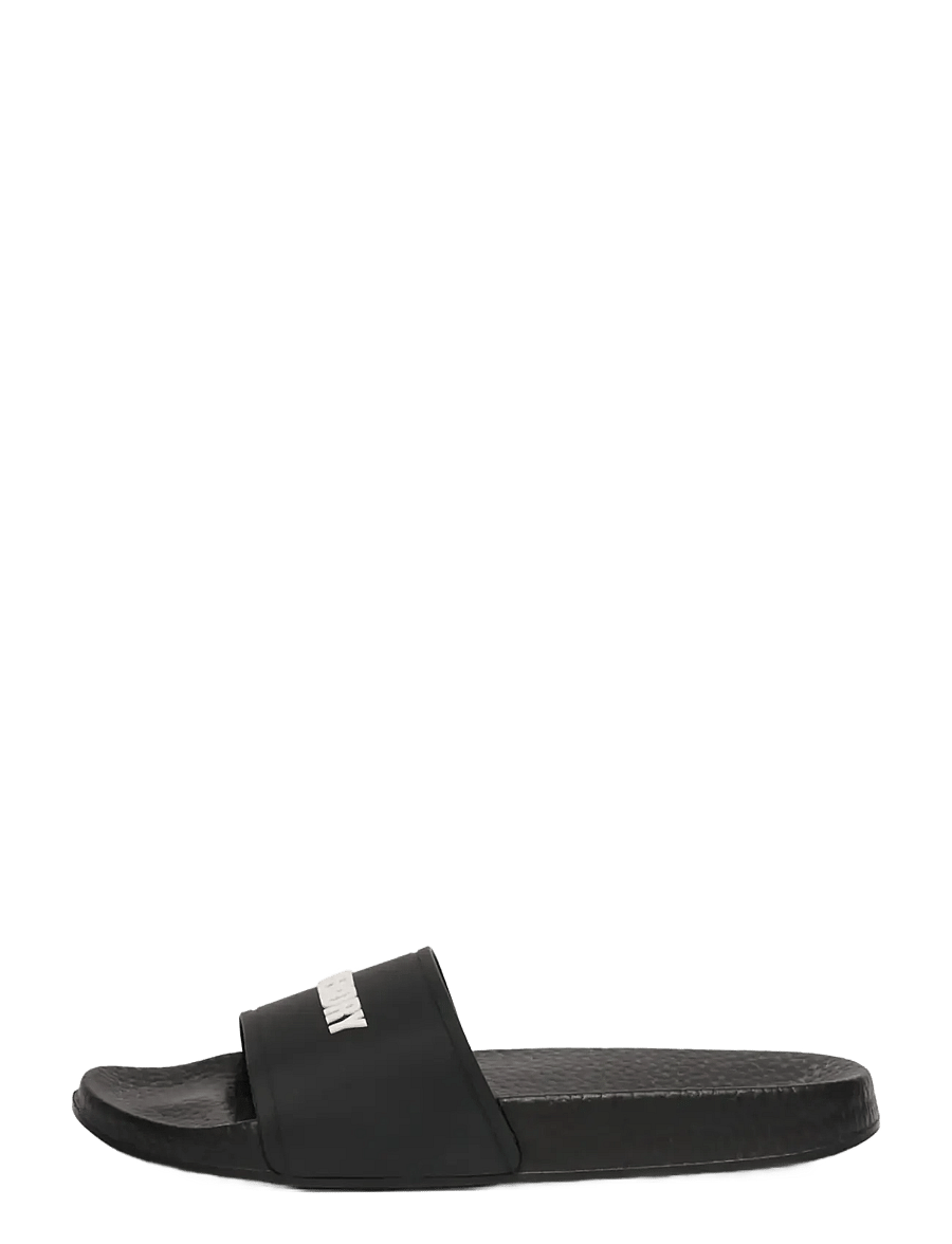 Superdry - PREMIUM GRAPHIC POOL SLIDE - sandals & slippers - black/ecru - 3