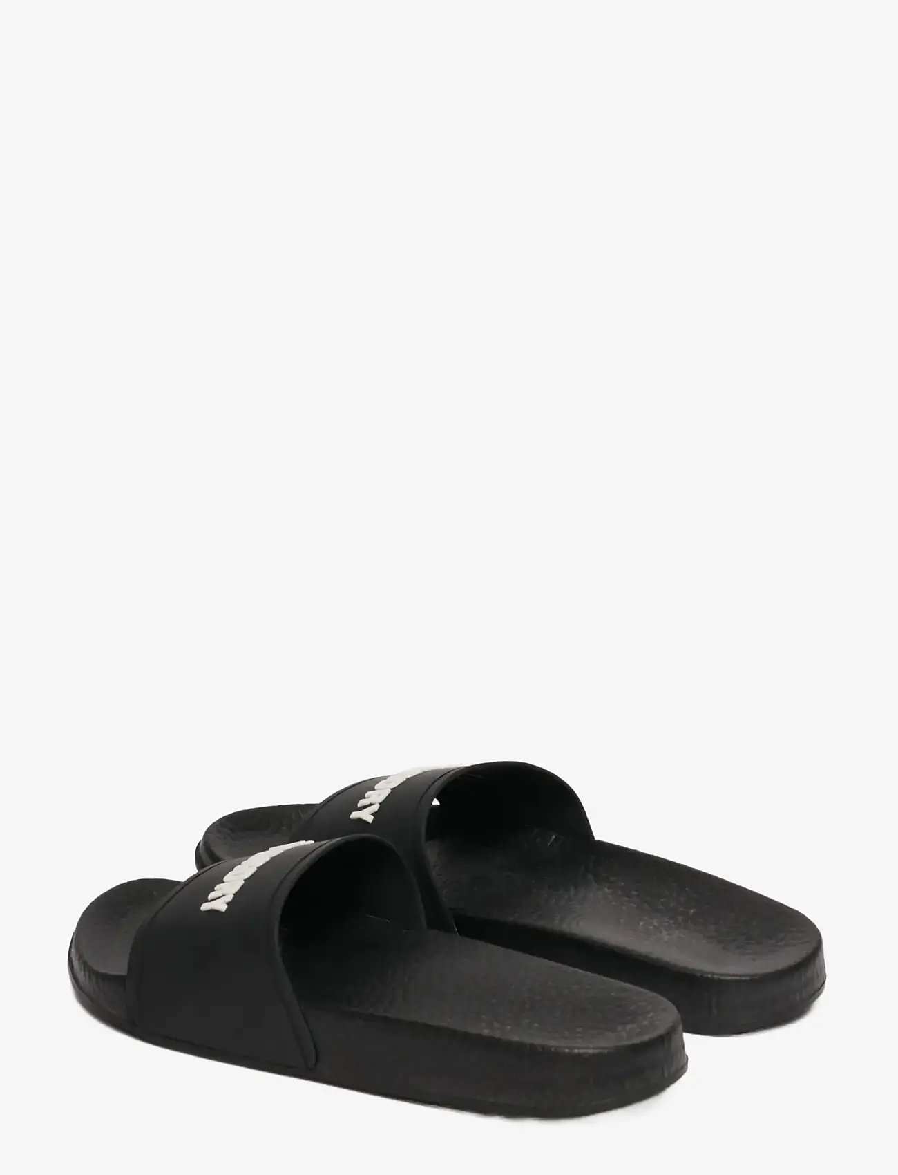 Superdry - PREMIUM GRAPHIC POOL SLIDE - sandały i klapki - black/ecru - 4