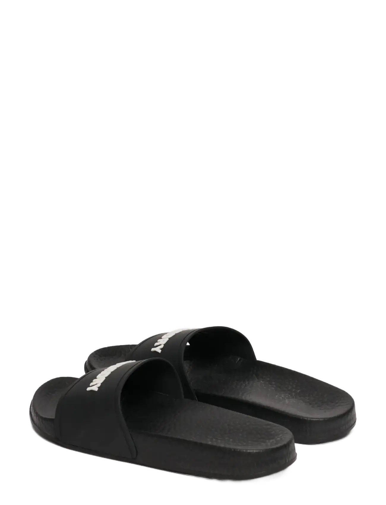 Superdry - PREMIUM GRAPHIC POOL SLIDE - sandaalid ja sussid - black/ecru - 4