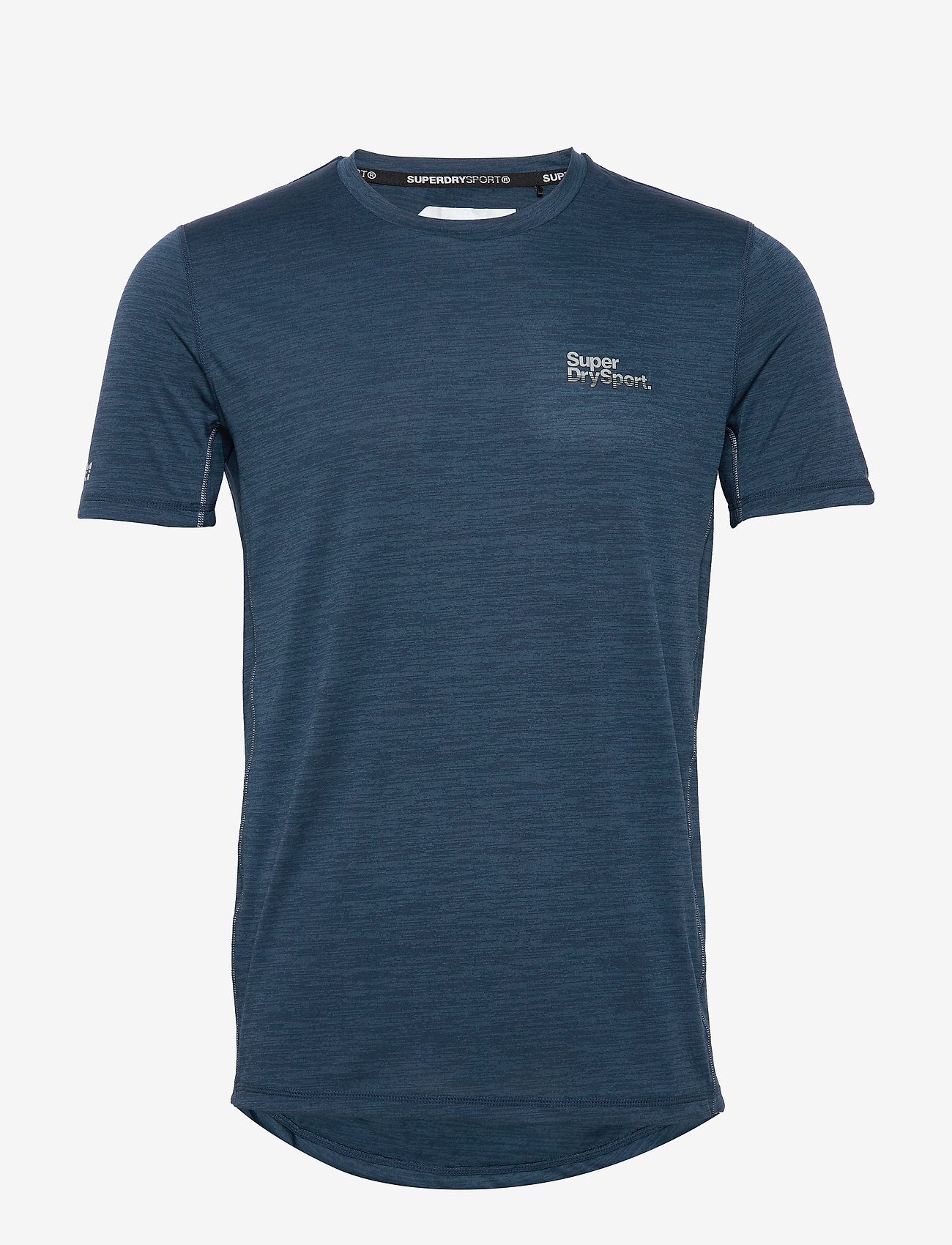 Superdry - ACTIVE TRAINING S/S TEE - teal marl space dye - 0