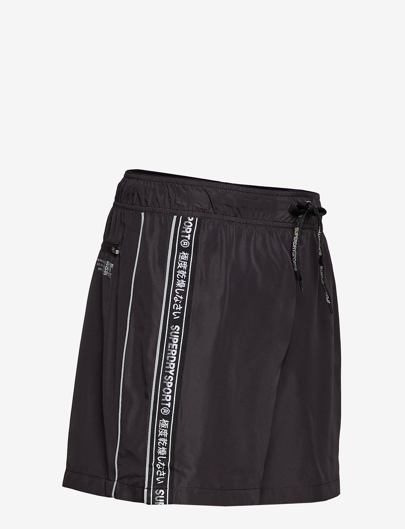 Superdry - ACTIVE LOGO TAPED SHORT - black - 3