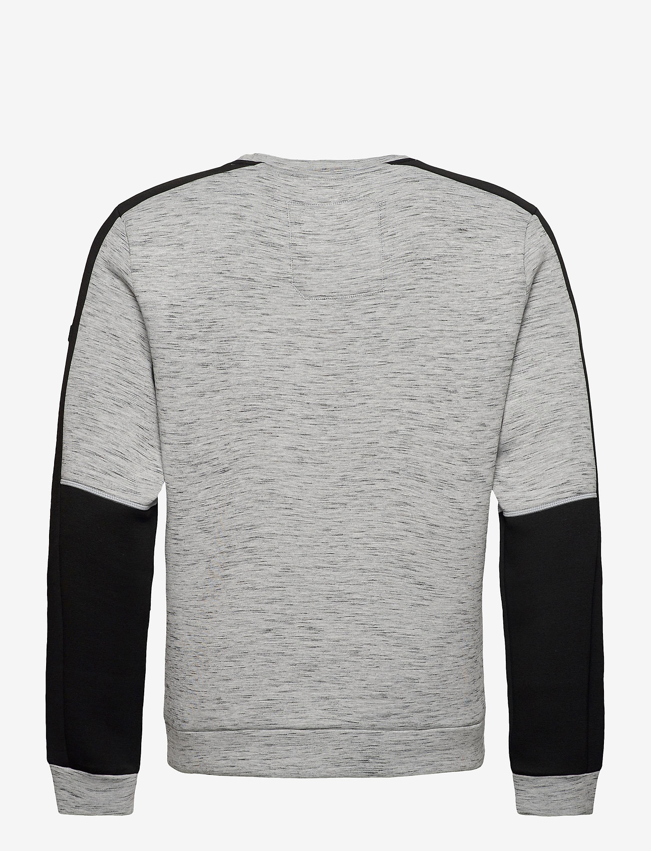 Superdry - GYMTECH COLOURBLOCK CREW - light grey marl/black - 1
