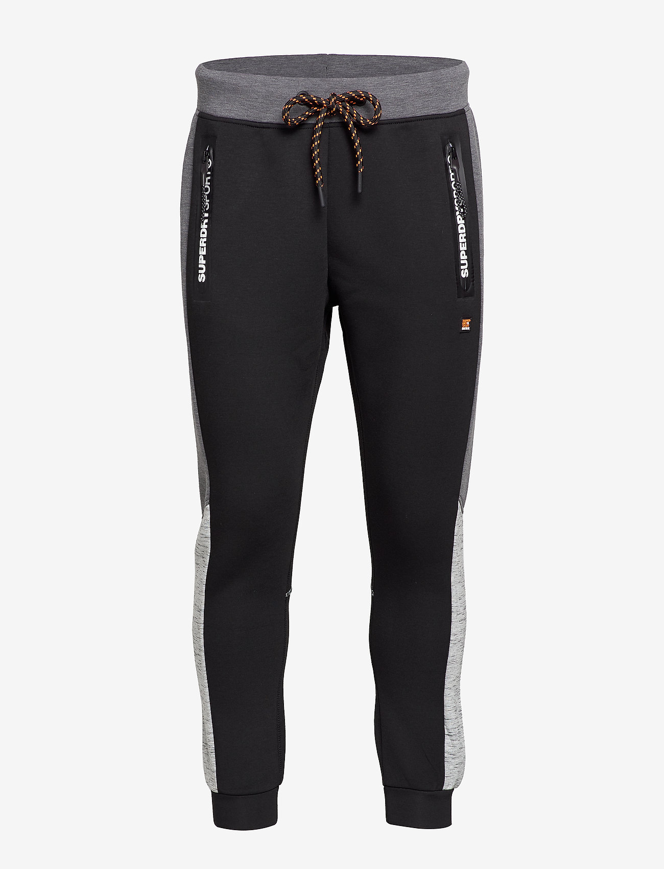 Superdry - GYMTECH COLOURBLOCK JOGGER - black/asphalt marl - 0