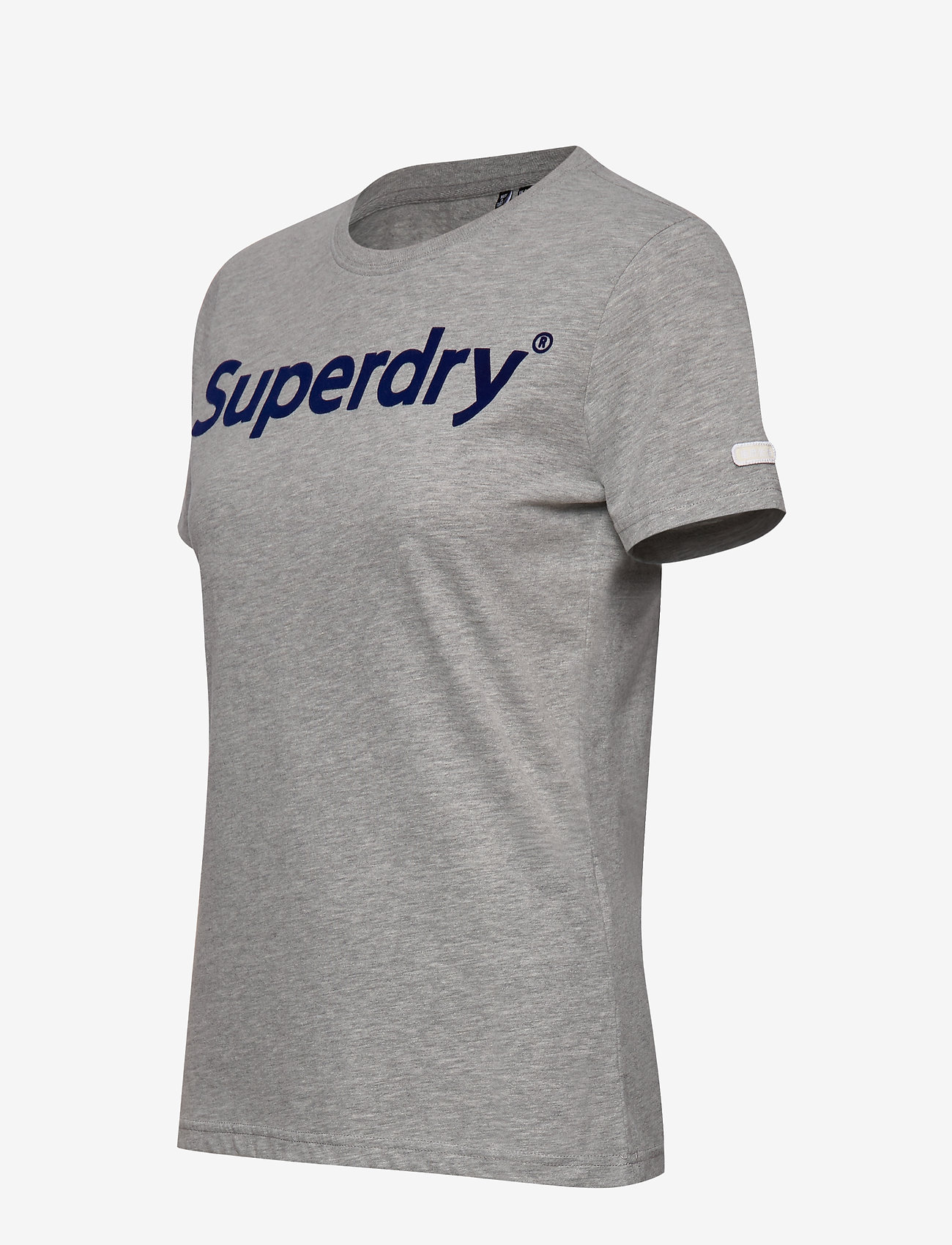 Superdry - REG FLOCK ENTRY TEE - grey marl - 2