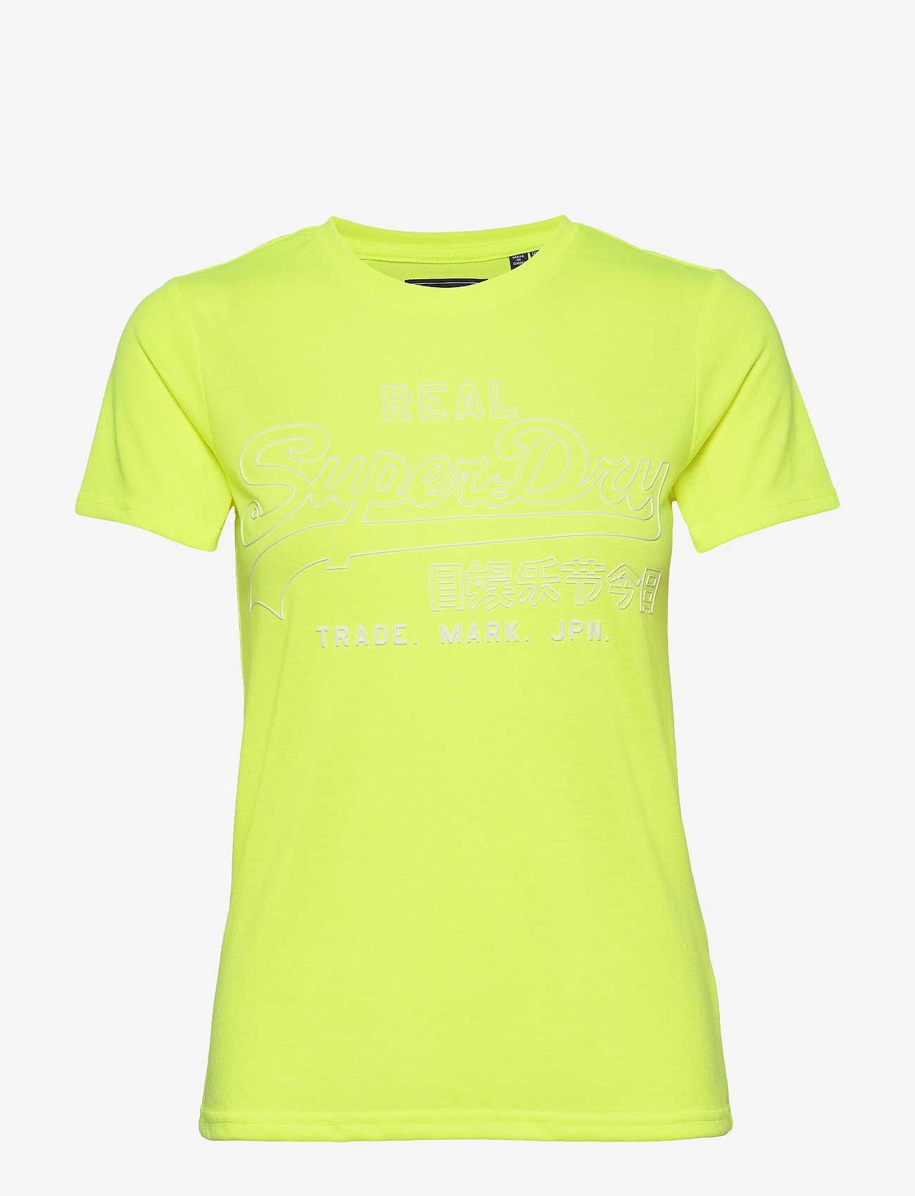 Superdry - VL OUTLINE PoP ENTRY TEE - neon yellow - 0