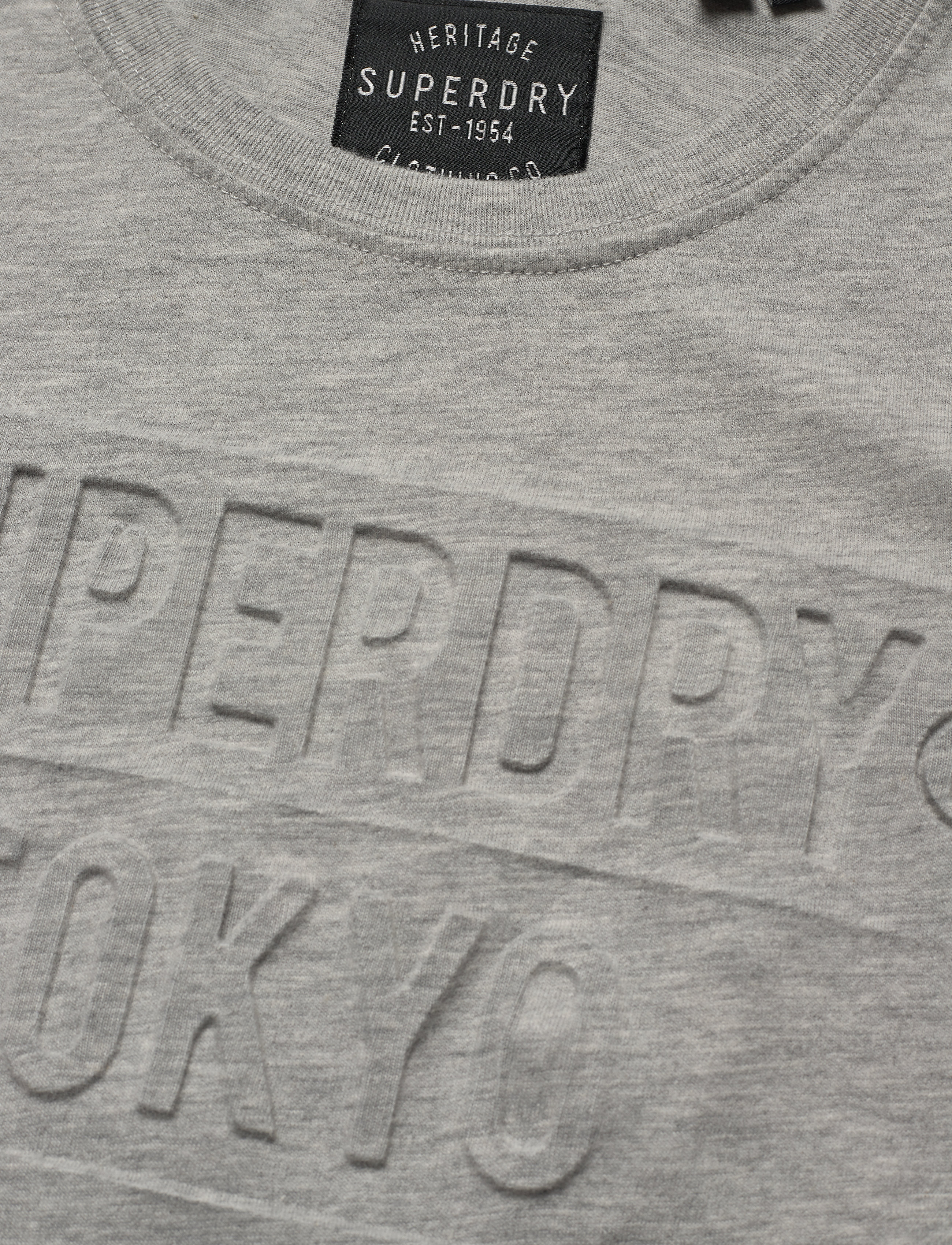 Superdry - TOKYO STARS EMBOSS ENTRY TEE - grey marl - 2