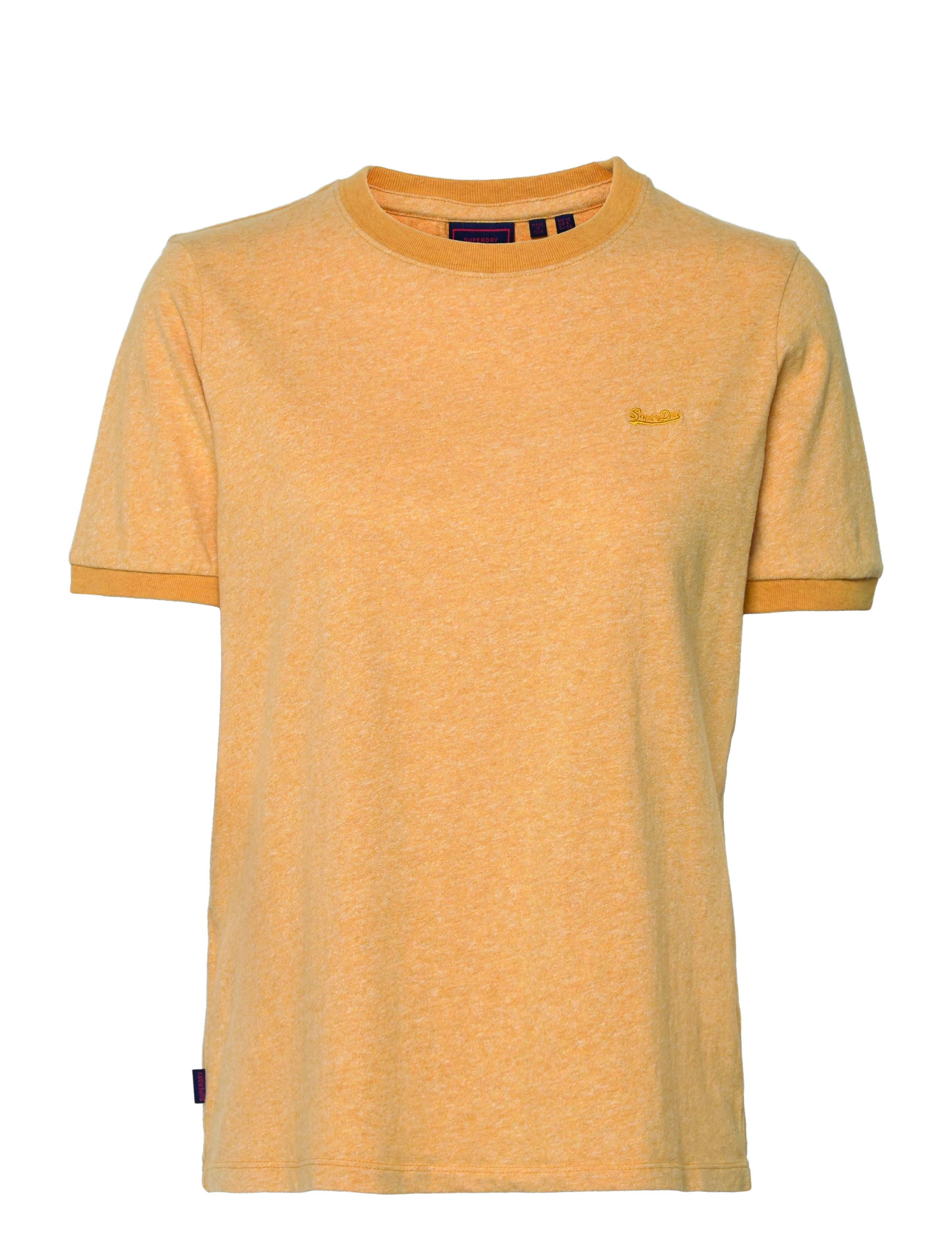 Superdry - VINTAGE LOGO EMB RINGER TEE - ochre marl/optic twist - 0