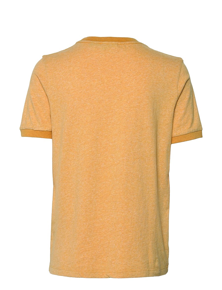 Superdry - VINTAGE LOGO EMB RINGER TEE - ochre marl/optic twist - 1