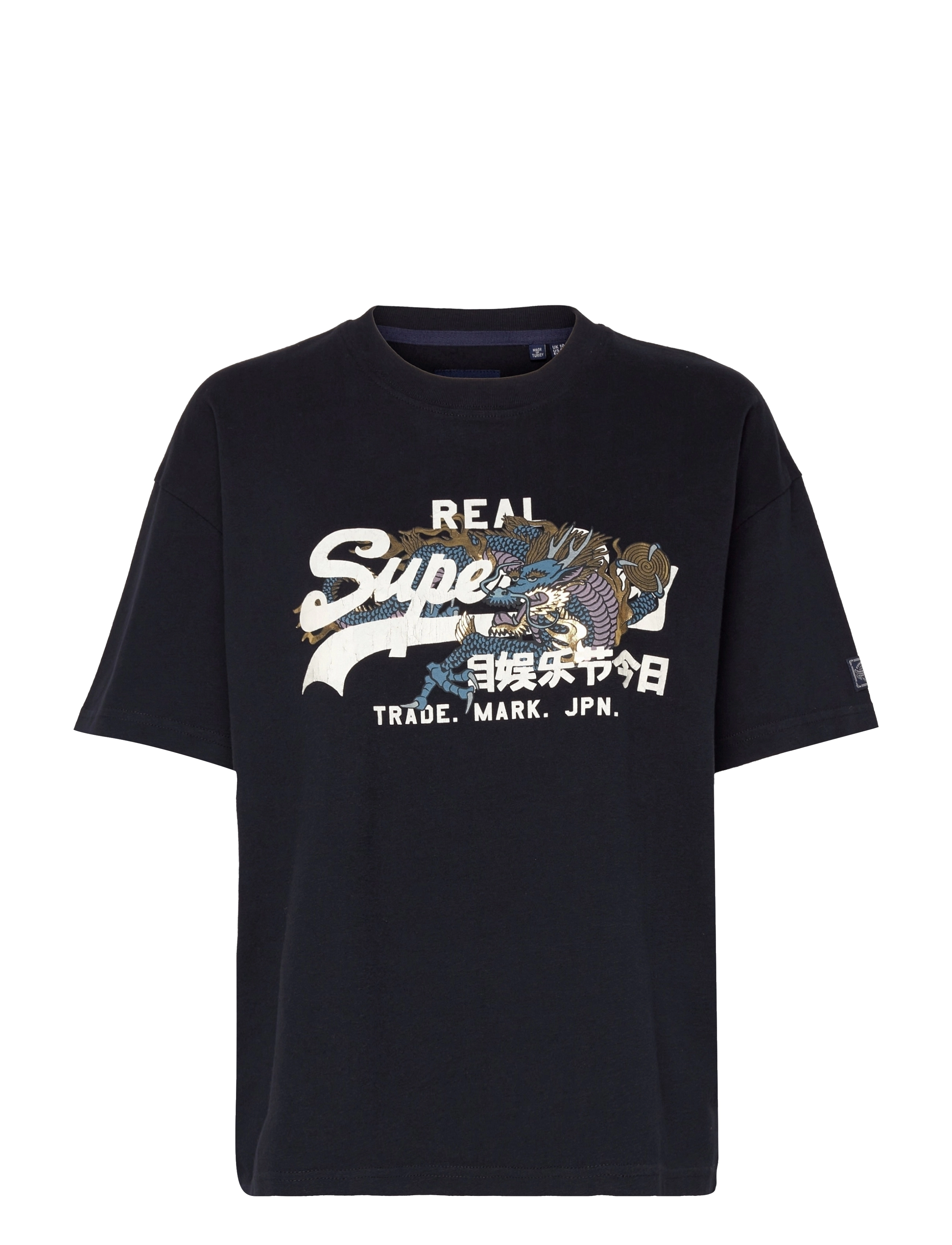 Superdry - VINTAGE VL NARRATIVE TEE - eclipse navy - 0